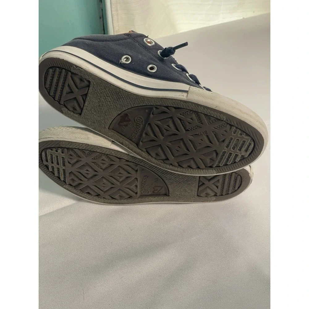 Converse All Star Mid Top Kids Shoes Size Junior 13 Blue Bin4‎
